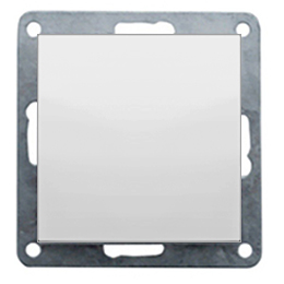 Фотография товара 'Ecoplast Переключатель 1-клавишный, на 2 направления (схема 6) 16 A, 250 B 860303-1'