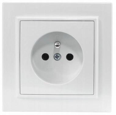 Фотография товара 'Ecoplast Розетка с заземляющим контактом, без шторок LK60 863104-1'