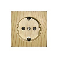 Фотография товара 'Ecoplast Розетка с заземляющим контактом, со шторками 863225-1'