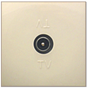 Фотография товара 'Ecoplast Накладка розетки TV 865101-1'