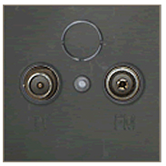 Фотография товара 'Ecoplast Накладка розетки TV+FM+SAT 2(3) 865208-1'