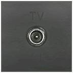 Фотография товара 'Ecoplast Розетка TV оконечная (черный бархат) LK45, 852108-1'