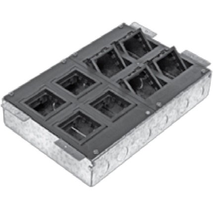 Фотография товара 'Ecoplast LUK/8 Люк в пол на 8 модулей с суппортом и коробкой (45х45мм) 70080+70180, сталь 70083'