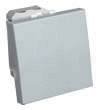 Фотография товара 'Ecoplast Переключатель с двух мест 45х45мм (схема 6) 16 A, 250 B (серебристый металлик) LK45, 850803-1'