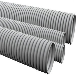 Фотография товара 'Экопласт Труба ПВХ гофрированная тяжелая, 16 мм 11016'