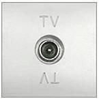 Фотография товара 'Ecoplast Розетка TV оконечная (серебристый металлик) LK45, 852103-1'