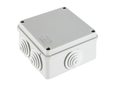 Фотография товара 'Ecoplast JBS100 Коробка распределительная о/п, 100х100х55мм 6 вых., IP55, 44007W-1'