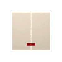 Фотография товара 'Ecoplast Выключатель 2-клавишный, с индикаторами (схема 5L) 16 A, 250 B, LK60 861201'