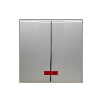 Фотография товара 'Ecoplast Выключатель 2-клавишный, с индикаторами (схема 5L) 16 A, 250 B, LK60 861203'