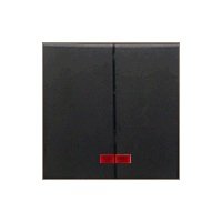 Фотография товара 'Ecoplast Выключатель 2-клавишный, с индикаторами (схема 5L) 16 A, 250 B, LK60 861208'