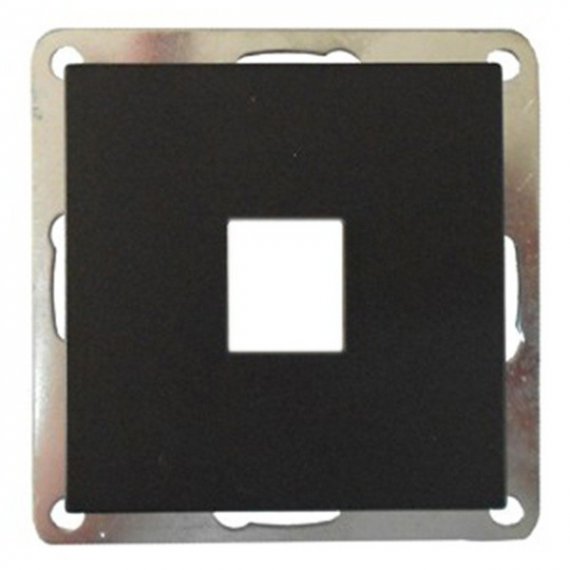 Фотография товара 'Ecoplast Накладка с суппортом розетки компьютерной и телефонной на 1 вход БЕЗ разъема LK60 866108-0'