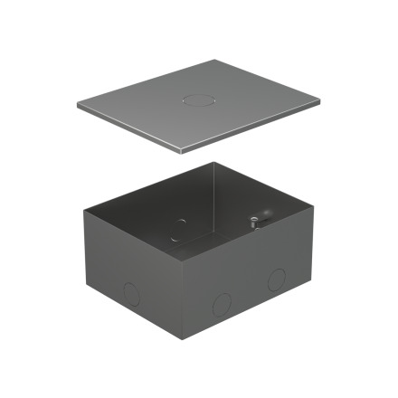 Фотография товара 'Ecoplast BOX/8-12 Металлическая коробка с крышкой для заливки в пол 309х217х105мм, для люков 70083, 70012, 70181'