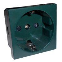 Фотография товара 'Ecoplast Розетка с заземляющими контактами, со шторками, LK45 ( для выделения "чиcтого питания сети") 851119'