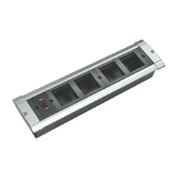 Фотография товара 'Экопласт Блок розеточный настольный, 3 розетки (45х45мм) 70303'