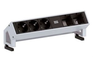 Фотография товара 'Экопласт Блок розеточный настольный, 5 розеток (45х45мм) 70305'