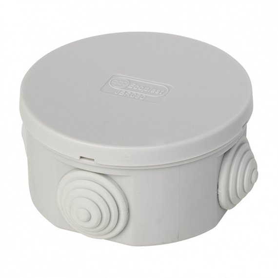 Фотография товара 'Ecoplast JBR080 Коробка распределительная о/п с крышкой 80х40 мм, 4 выхода, IP44 44005'