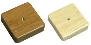 Фотография товара 'Экопласт SM Коробка 1 постовая распределительная 75х75х20 c текстурой дерева 72908N'