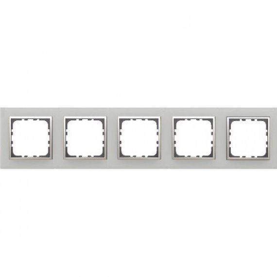Фотография товара 'Ecoplast Рамка 5-постовая из натурального анодированного алюминия LK80 864523'