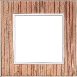 Фотография товара 'Ecoplast Рамка 1-постовая из натурального светлого дерева, LK80 864155'