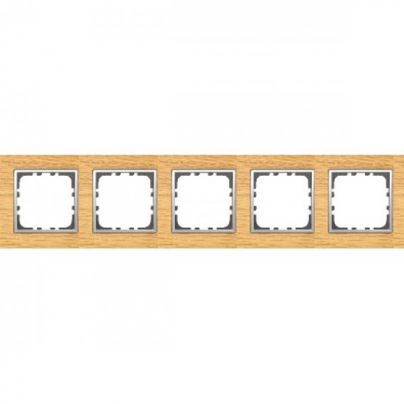 Фотография товара 'Ecoplast Рамка 5-постовая из натурального светлого дерева LK80 864555'