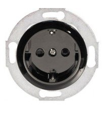 Фотография товара 'Ecoplast Розетка с заземляющими контактами, со шторками Vintage 883208-1'