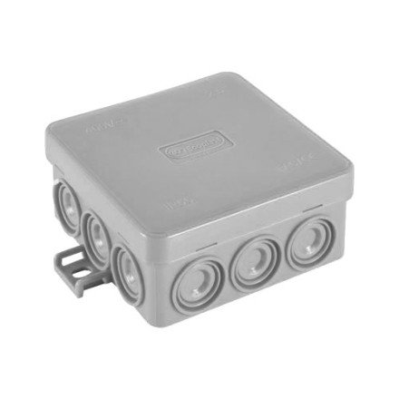 Фотография товара 'Ecoplast JBL085 Коробка огн. E110, о/п 85х85х38мм, без галогена, 12 вых., IP55, 2P, 43455HF-GR'