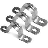 Фотография товара 'Ecoplast Скоба оцинкованная с одним отверстием, для трубы D8-9 мм 43708'