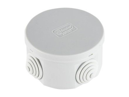 Фотография товара 'Ecoplast JBR080 Коробка распределительная о/п, D=80х40мм 4 вых., IP44, 44005W-1'