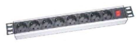 Фотография товара 'Ecoplast Блок, 8 розеток 16А, 260В 19, с защитными шторками 87018'