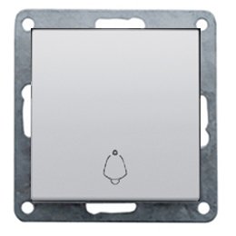 Фотография товара 'Ecoplast Выключатель-кнопка 1-клавишный (схема 1Т) 10 A, 250 B 840503-1'