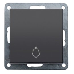 Фотография товара 'Ecoplast Выключатель-кнопка 1-клавишный (схема 1Т) 10 A, 250 840508-1'