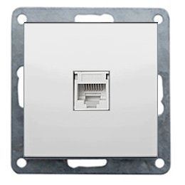 Фотография товара 'Ecoplast Розетка телефонная RJ-11 с накладкой 845504-1'