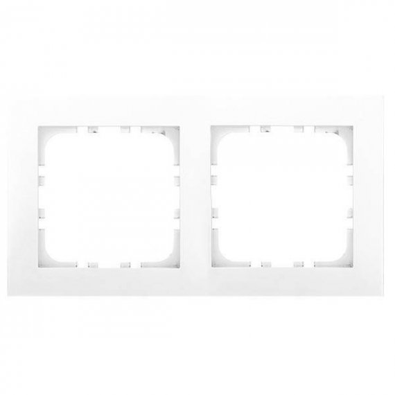 Фотография товара 'Ecoplast Рамка 2-постовая (белый) LK80 844204-1'