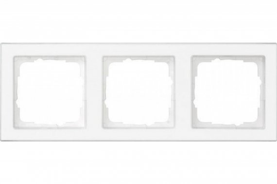 Фотография товара 'Ecoplast Рамка 3-постовая (белый) LK80 844304-1'