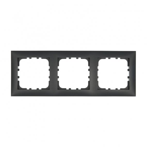 Фотография товара 'Ecoplast Рамка 3-постовая (черный бархат) LK80 844308-1'