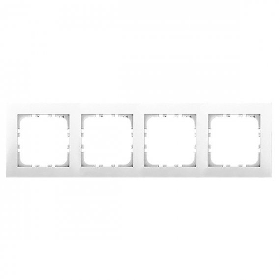 Фотография товара 'Ecoplast Рамка 4-постовая (белый) LK80 844404-1'