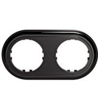 Фотография товара 'Ecoplast Рамка 2-постовая круглая (бронза) Vintage--Classic 889227-1'