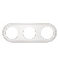 Фотография товара 'Ecoplast Рамка 3-постовая круглая (белый) Vintage-Classic 889304-1'