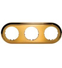 Фотография товара 'Ecoplast Рамка 3-постовая круглая (золото) Vintage-Classic 889316-1'