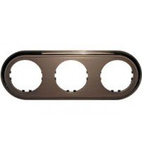 Фотография товара 'Ecoplast Рамка 3-постовая круглая (бронза) Vintage--Classic 889327-1'