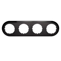 Фотография товара 'Ecoplast Рамка 4-постовая круглая (черный) Vintage-Classic 889408-1'