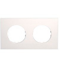 Фотография товара 'Ecoplast Рамка 2-постовая квадрат (белый) Vintage-Quadro 884204-1'