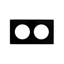 Фотография товара 'Ecoplast Рамка 2-постовая квадрат из натурального темного стекла Vintage 884210-1'