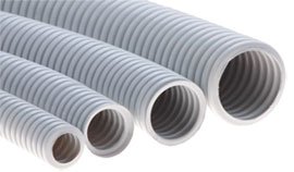 Фотография товара 'Экопласт Труба HFFR гофрированная легкая, с зондом,без галогена, трудногорючая, 25 мм 20125HFR'