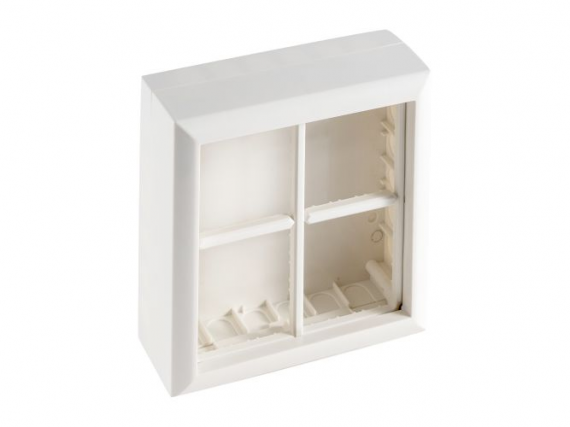 Фотография товара 'Ecoplast SM45/8 Коробка для открытой проводки на 8 модулей для механизмов 45х45мм 72948-1'