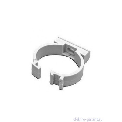 Фотография товара 'Ecoplast Держатель с защелкой для труб D25мм, АБС 49625-50W'