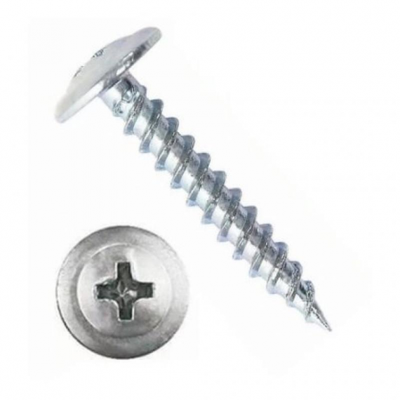 Фотография товара 'Ecoplast Саморез стальной оцинкованный, прессшайба 4,2х41мм 47402-1000'