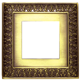 Фотография товара 'Ecoplast Рамка 1-постовая декоративная металлическая в комплекте с суппортом 854120-1'