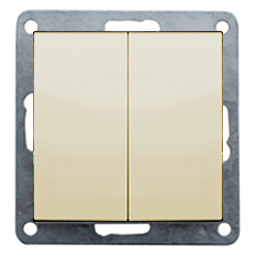 Фотография товара 'Ecoplast Выключатель 2-кл.(схема 5) 16 A, 250 B 861104-1'