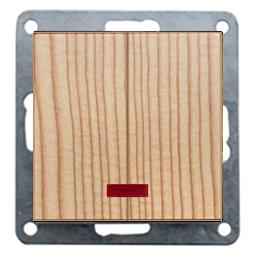 Фотография товара 'Ecoplast Выключатель 2-клавишный, с индикаторами (схема 5L) 16 A, 250 B 861225-1'